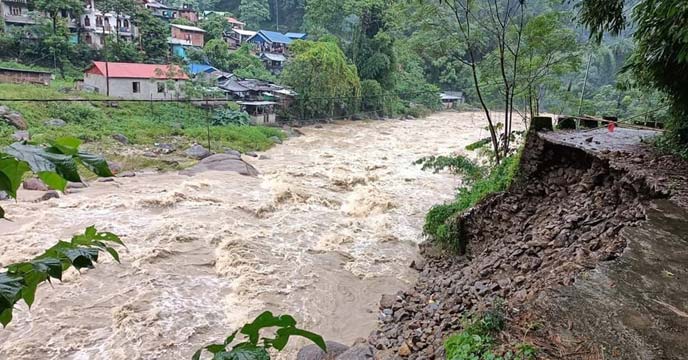 Flood situation in North Bengal due to heavy rains